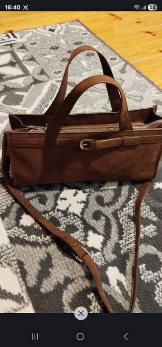 Hit viral torebka jamnik crossbody do ręki na ramię czekolada brąz