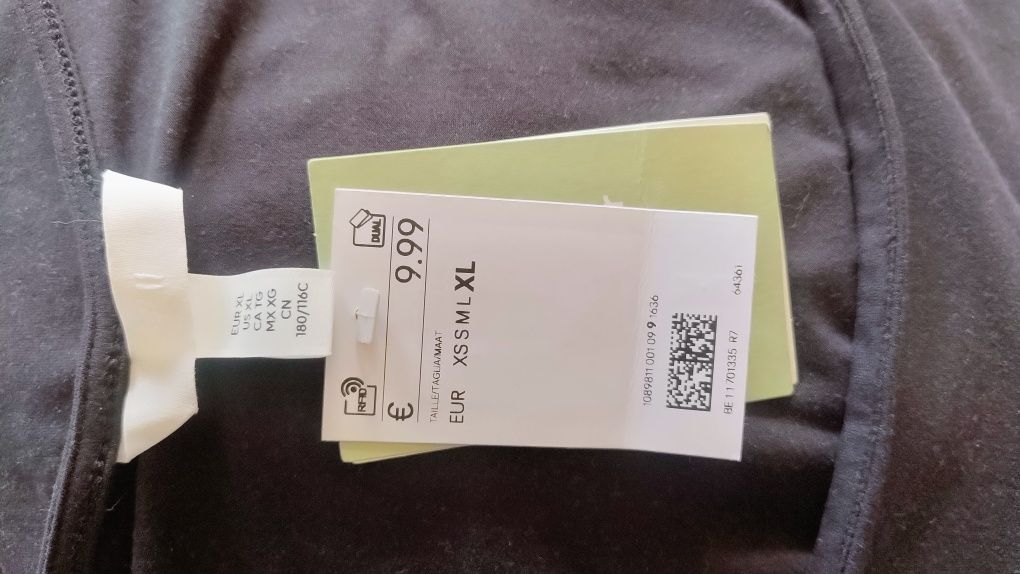 Nowa bluza z długim rękawem kwadratowy dekolt rozmiar xl