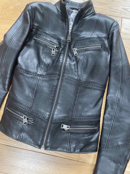 Шкіряна куртка кожанка косуха  xs s