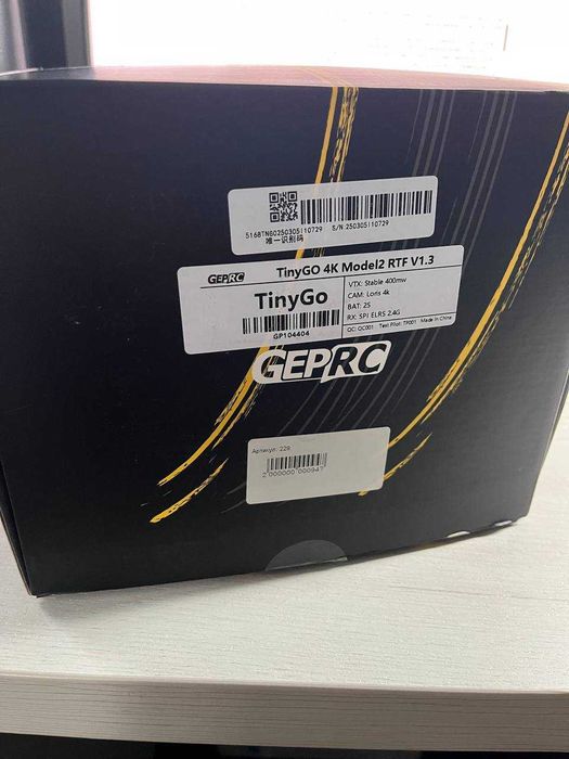 Комплект навчальний FPV дрон GEPRC TinyGO FPV Whoop +батарейки в пульт