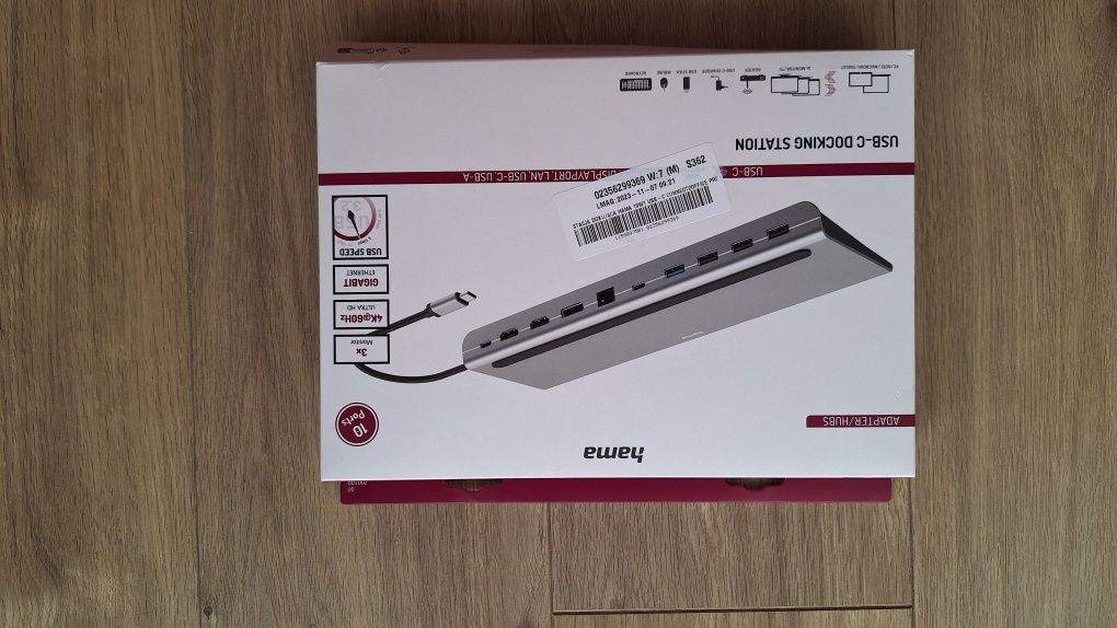 Stacja dokująca HAMA Connect2Office Pro 10w1 USB Typu C