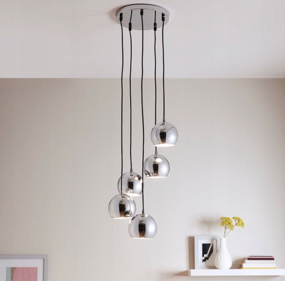 Żyrandol chrom lampa wisząca Good Home