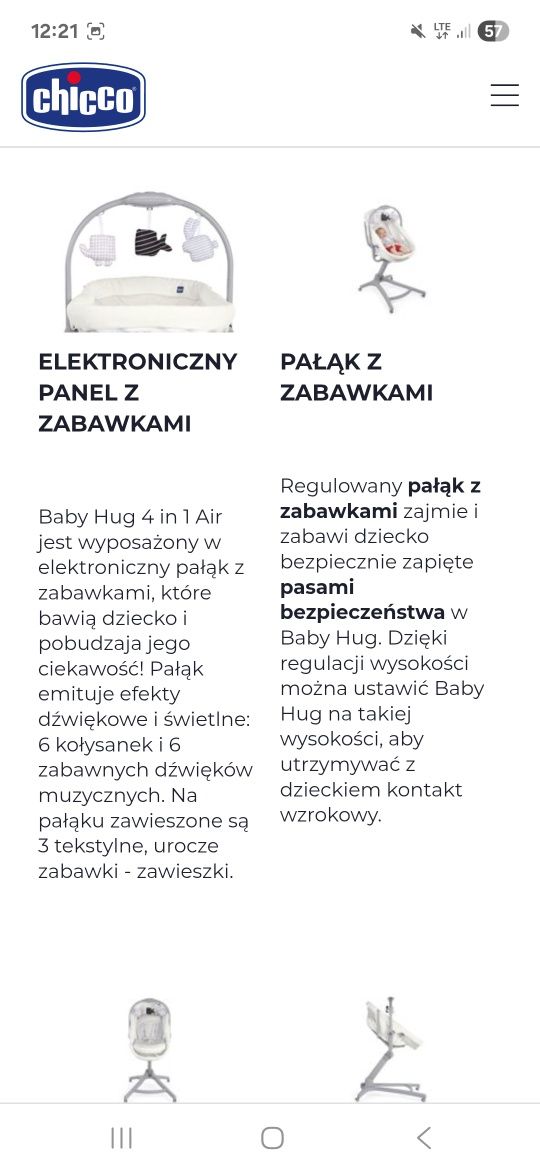 Łóżeczko 5w1 chicco jak nowe!