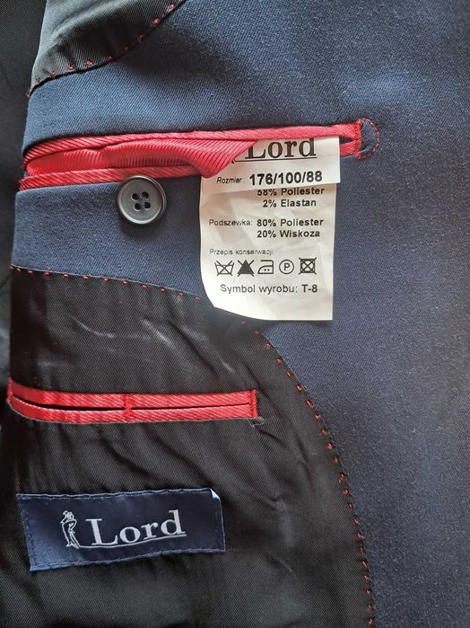 Garnitur granatowy firmy Lord, chłopak 14-16 lat