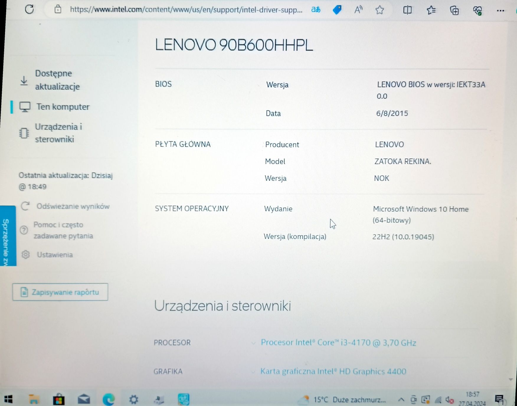 Komputer Lenovo H50-50