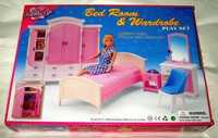 Лялькові меблі Глорія Gloria 24014 Неймовірно гарна спальня Барбі