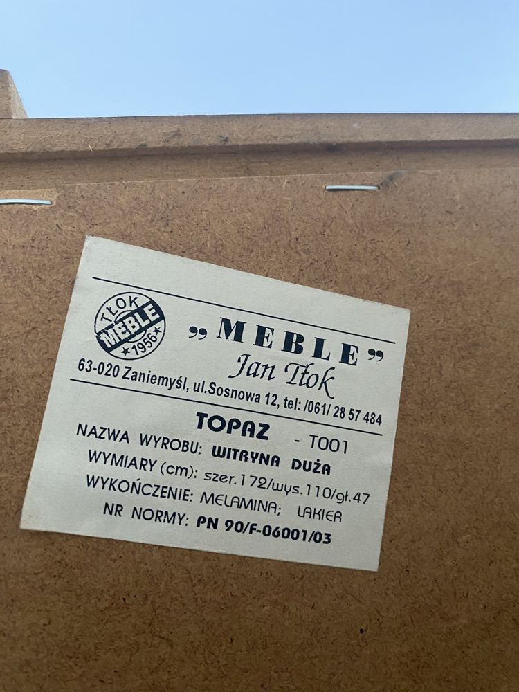 Zestaw Mebli Witryna Szafka