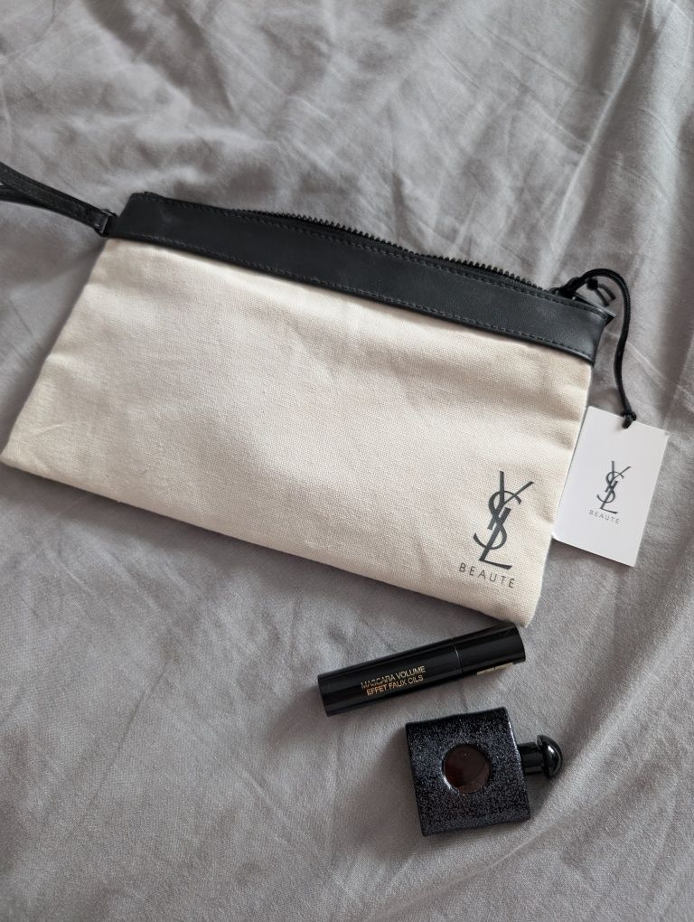 Zestaw Black Opium YSL 7,5ml + maskara 2ml + kosmetyczka