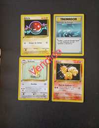 Pokémon Cartas 1 Edição Raras