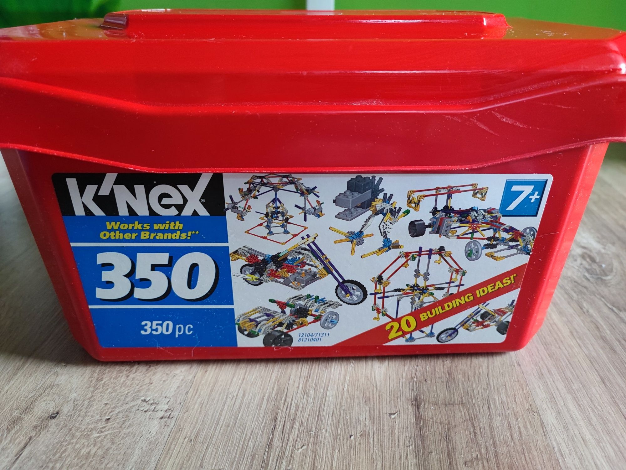 Knex 350 klocków 20 różnych budowli silnik