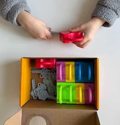 Numder Learning locks, дитяча гра замки з ключиками