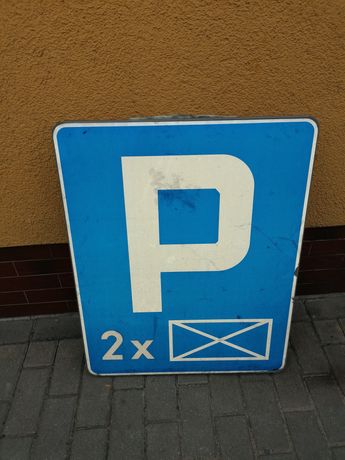 Znak pionowy Parking, tablica parking