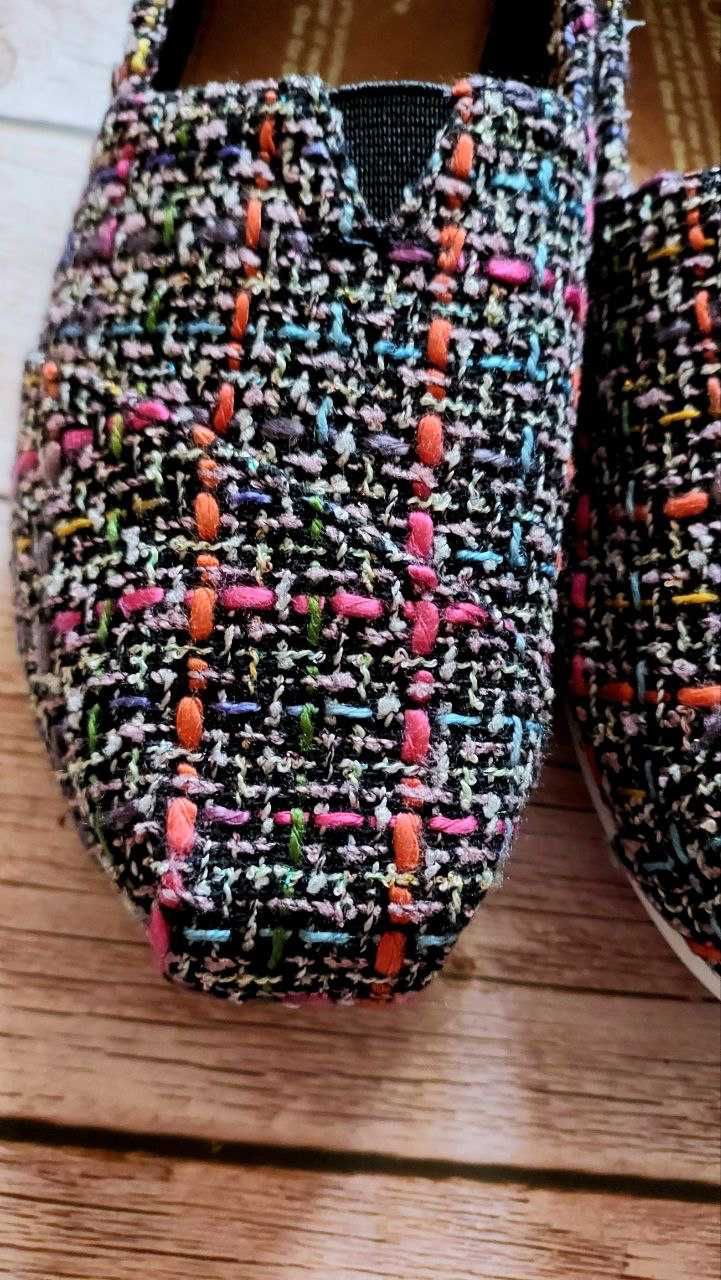 Эспадрильи мокасины балетки слипоны toms 36 22,5см еспадрільі сліпони