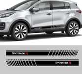 Pasy na boki naklejki na auto KIA Sportage R tuning