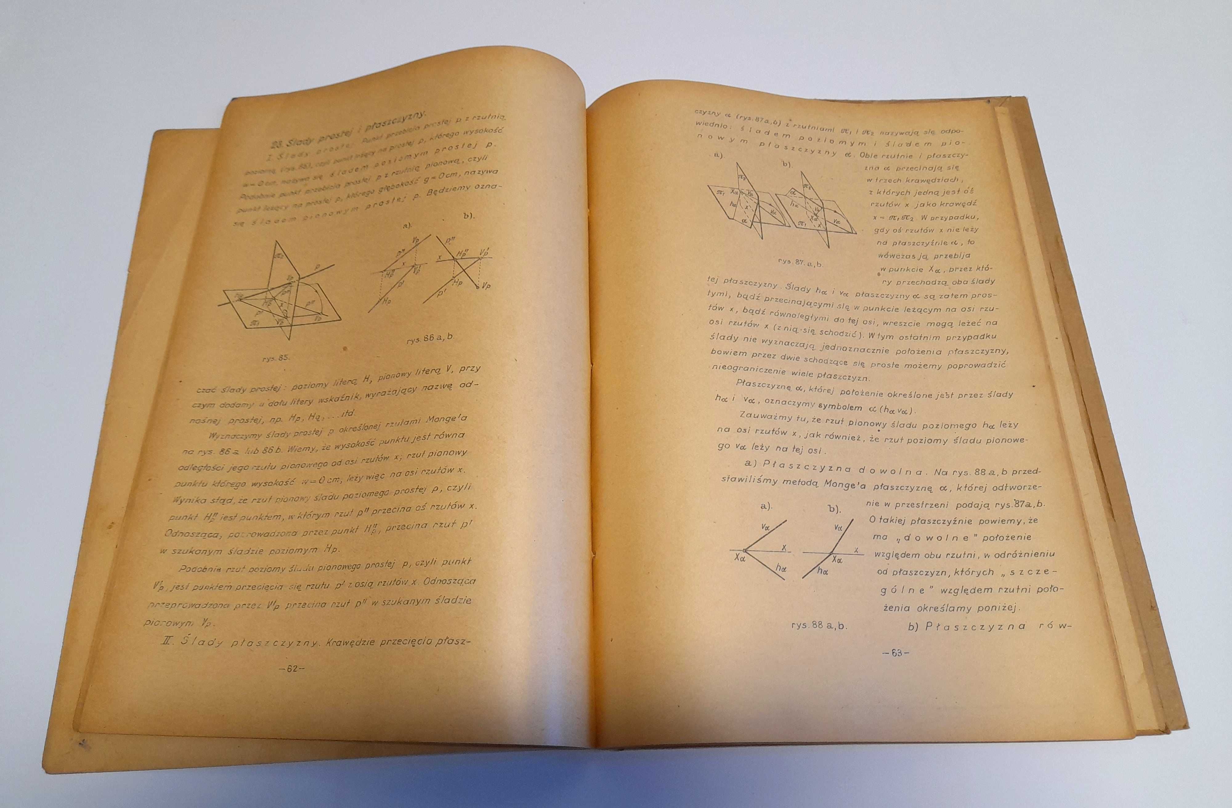 Stare skrypty: Mechanika (cz. 1, 3, 4, 7, 8), Geometria wykreślna I