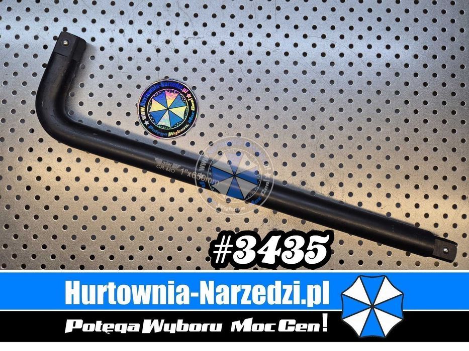 530mm Pokrętło typ L wzmacniane dwustronne1" pokrętło fajkowe 1"