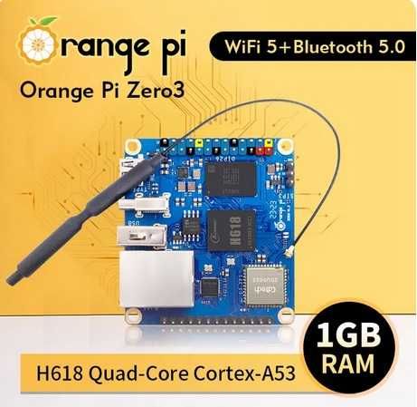 Плата    Orange Pi Zero 3   Pi Zero 2W       1 ГБ ОЗУ DDR4