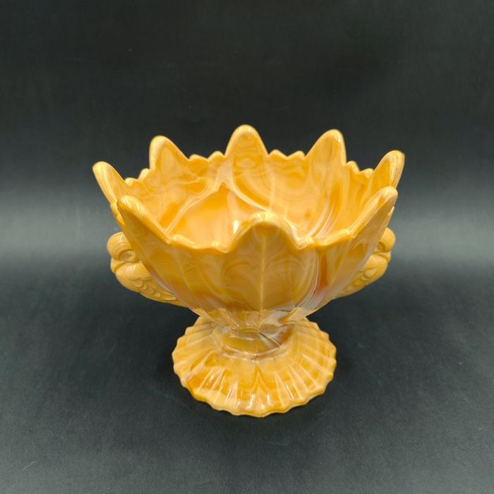 STS Abel Owocarka Misa Patera Szkło Agatowe Chalcedonowe Art Deco