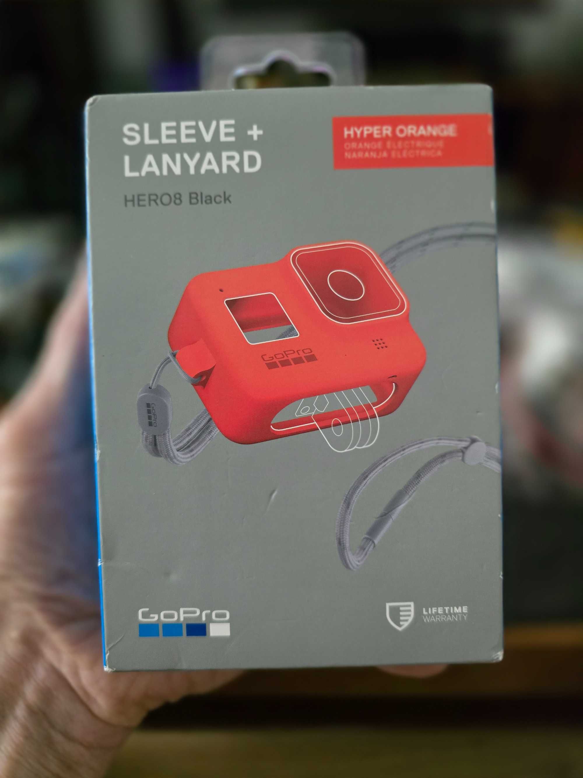 GoPro HERO-8 Silikonowe etui ze smyczą  (leeve + Lanyard)