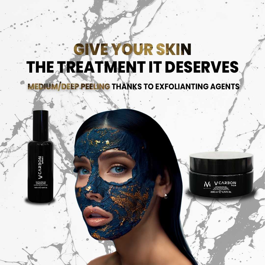 Peeling Químico Carvão - V CARBON - 30 Aplicações