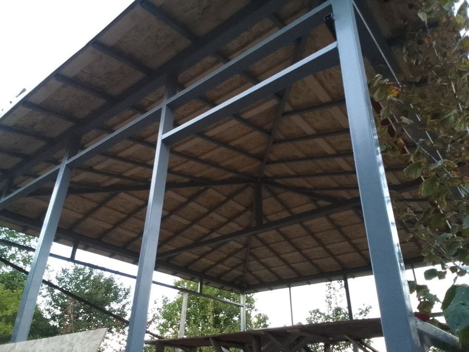 Крыша ремонт проф лист шифер рубероид  и ТД осбб ангары балкон навес