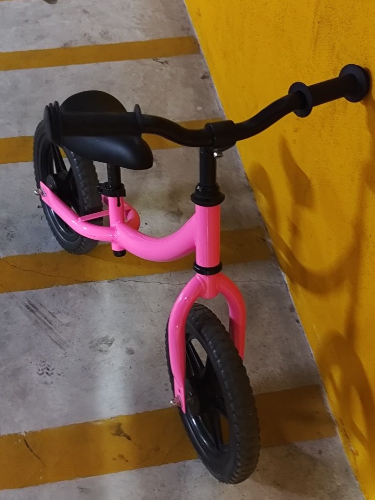 Bicicleta Equilíbrio/Aprendizagem Cor de Rosa