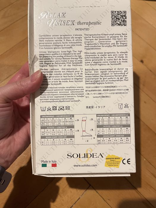 Podkolanówki Solidea rozmiar L