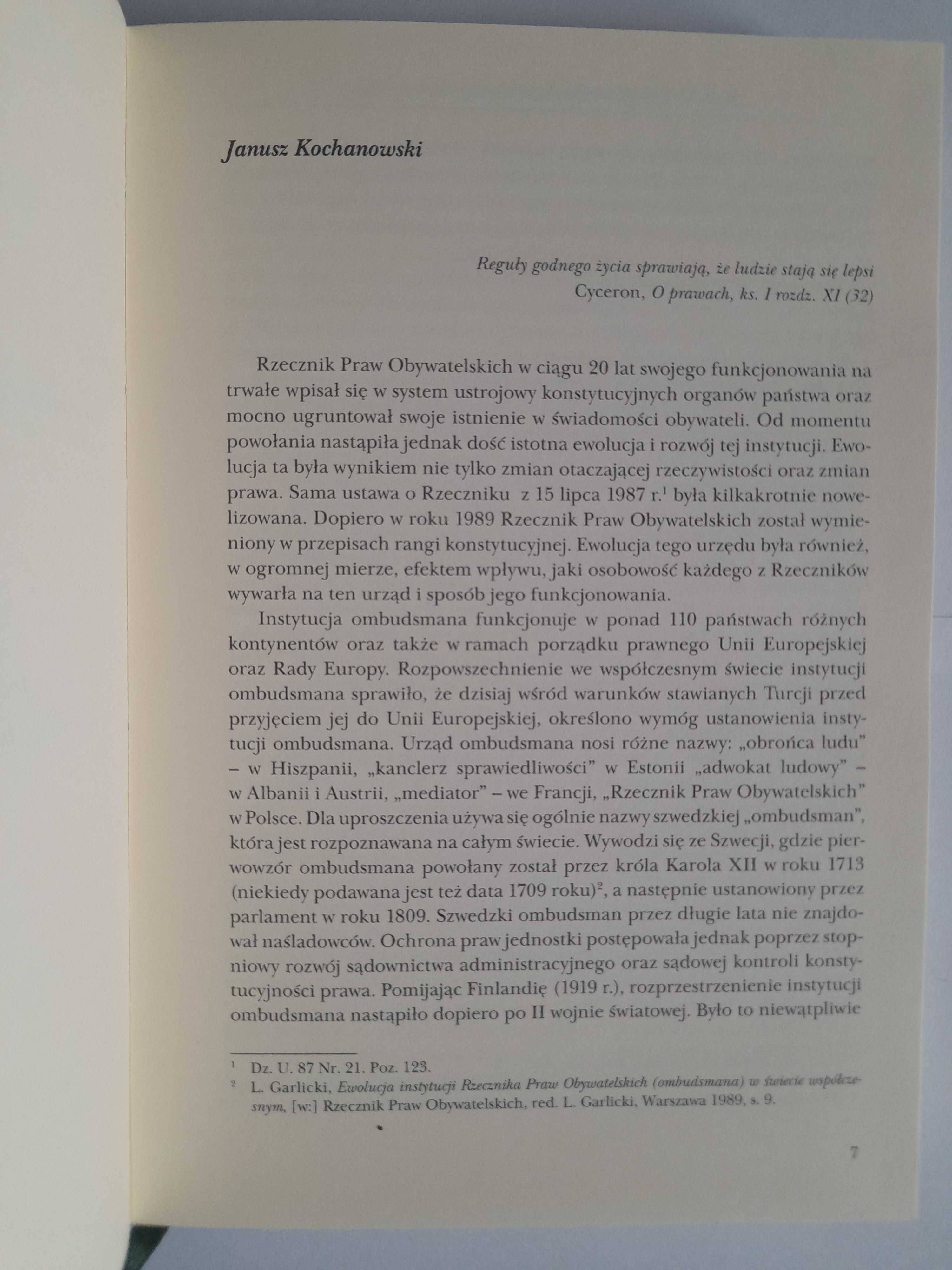 Księga Jubileuszowa RZECZNIKA PRAW OBYWATELSKICH od 1988 do 2008. 4