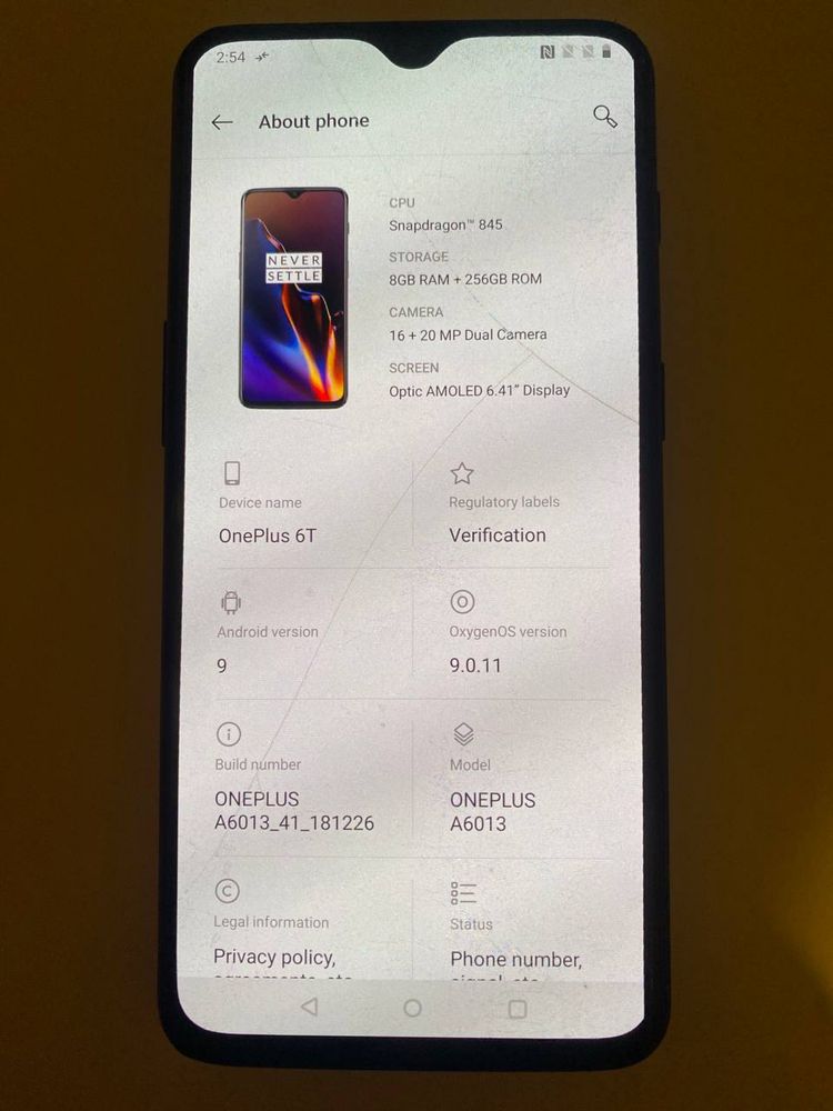 Продам телефон Oneplus A6013 8/256 gb