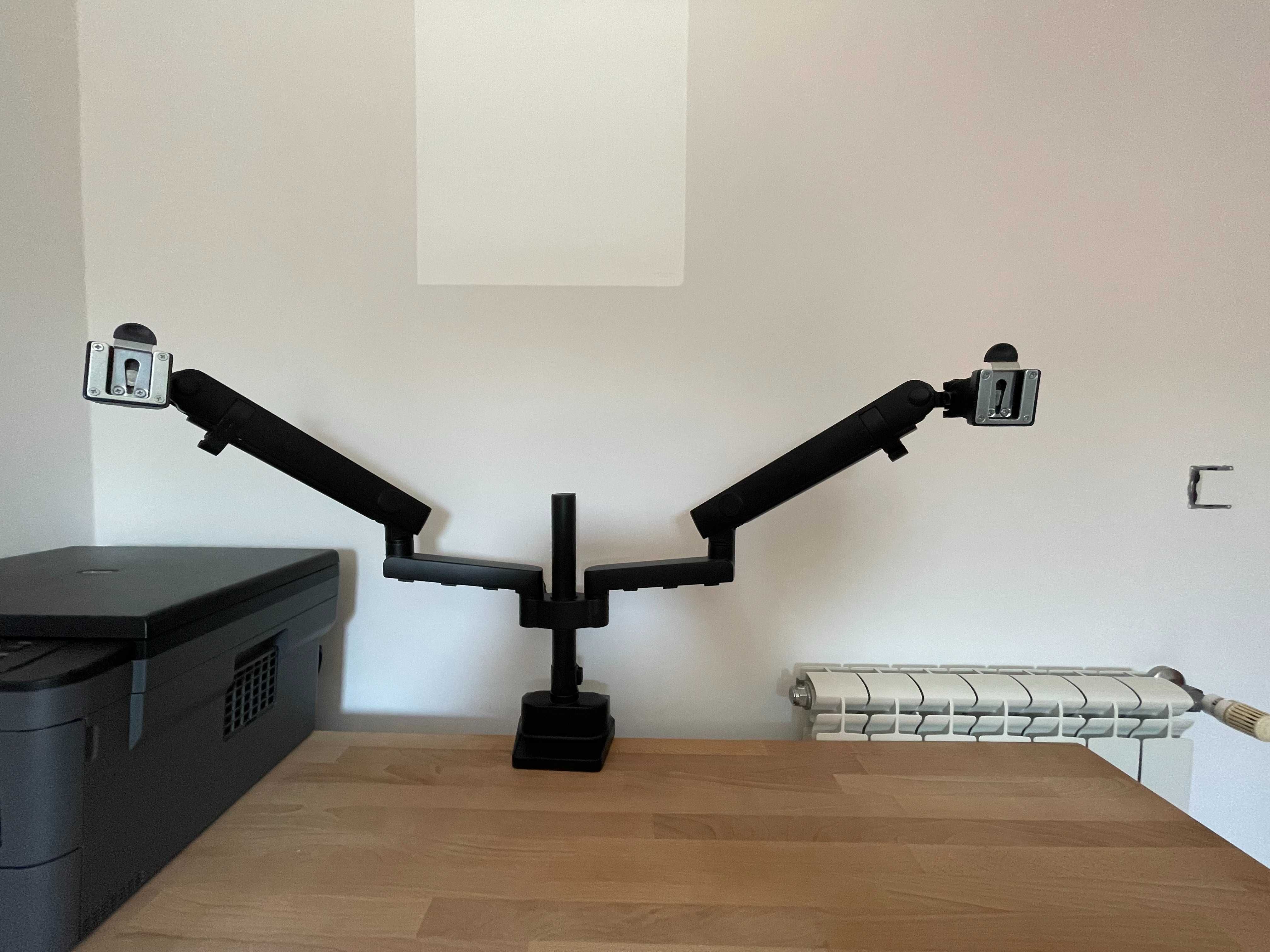 Braço articulado duplo para monitores VESA