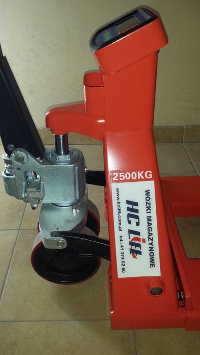 Paleciak Wózek paletowy z wagą WH 25ES Duży Wyświetlacz udźwig 2500kg