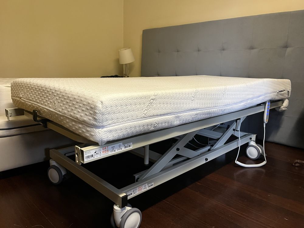 Cama articulada elétrica c/ plataforma elevatória NOVA