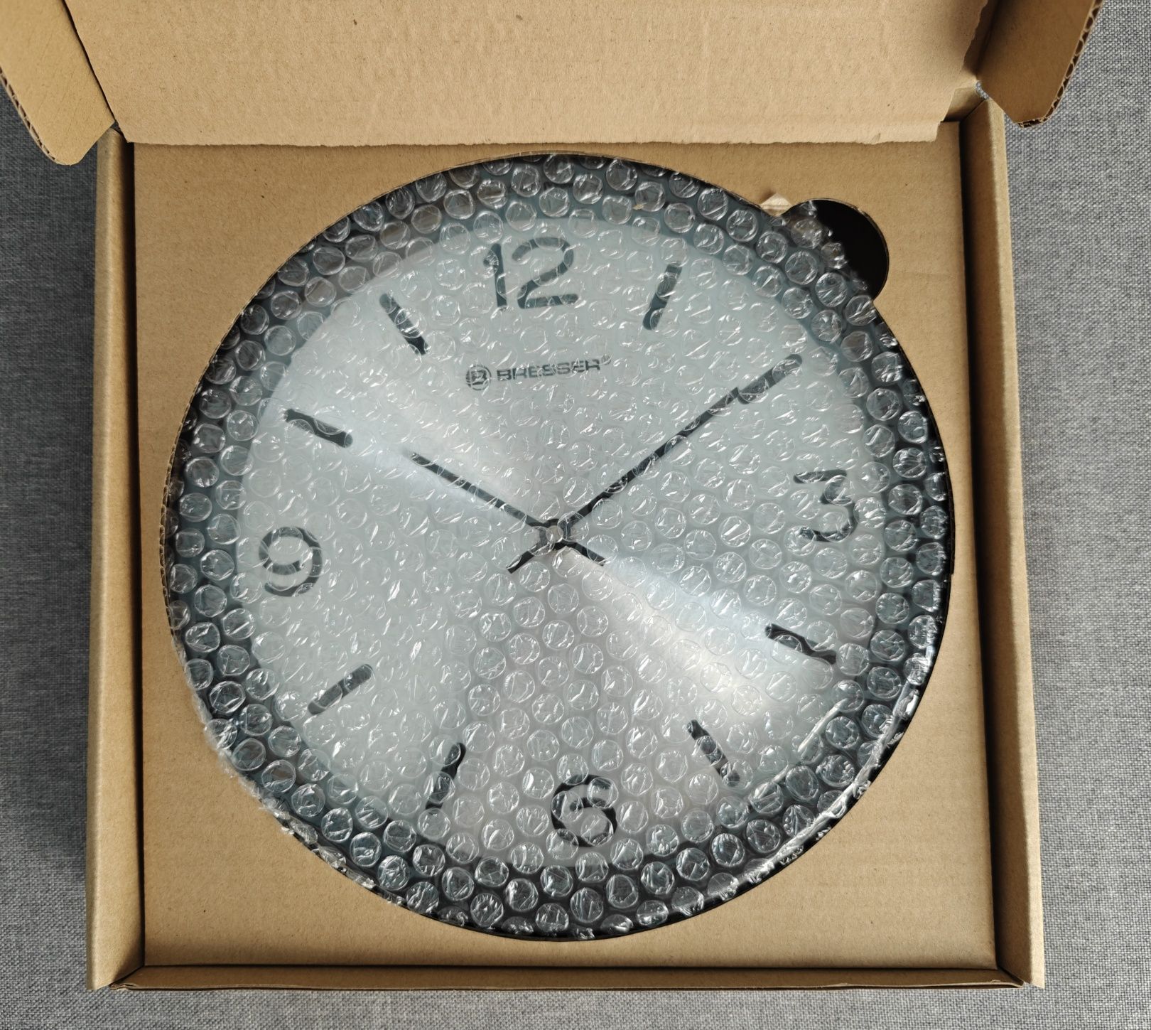 Zegar ścienny Bresser MyTime Silver Edition nowy