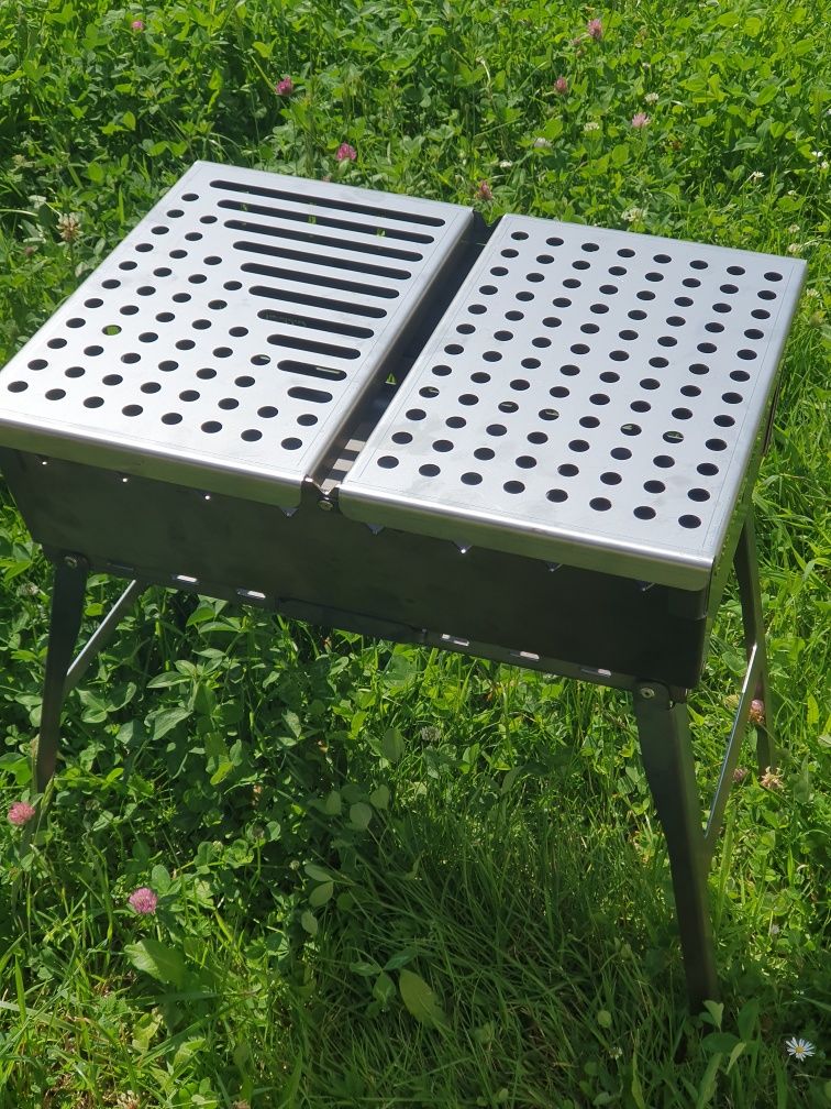 Grill Mangal składany walizka Solidny blacha 2mm na 7/8 szampurów
