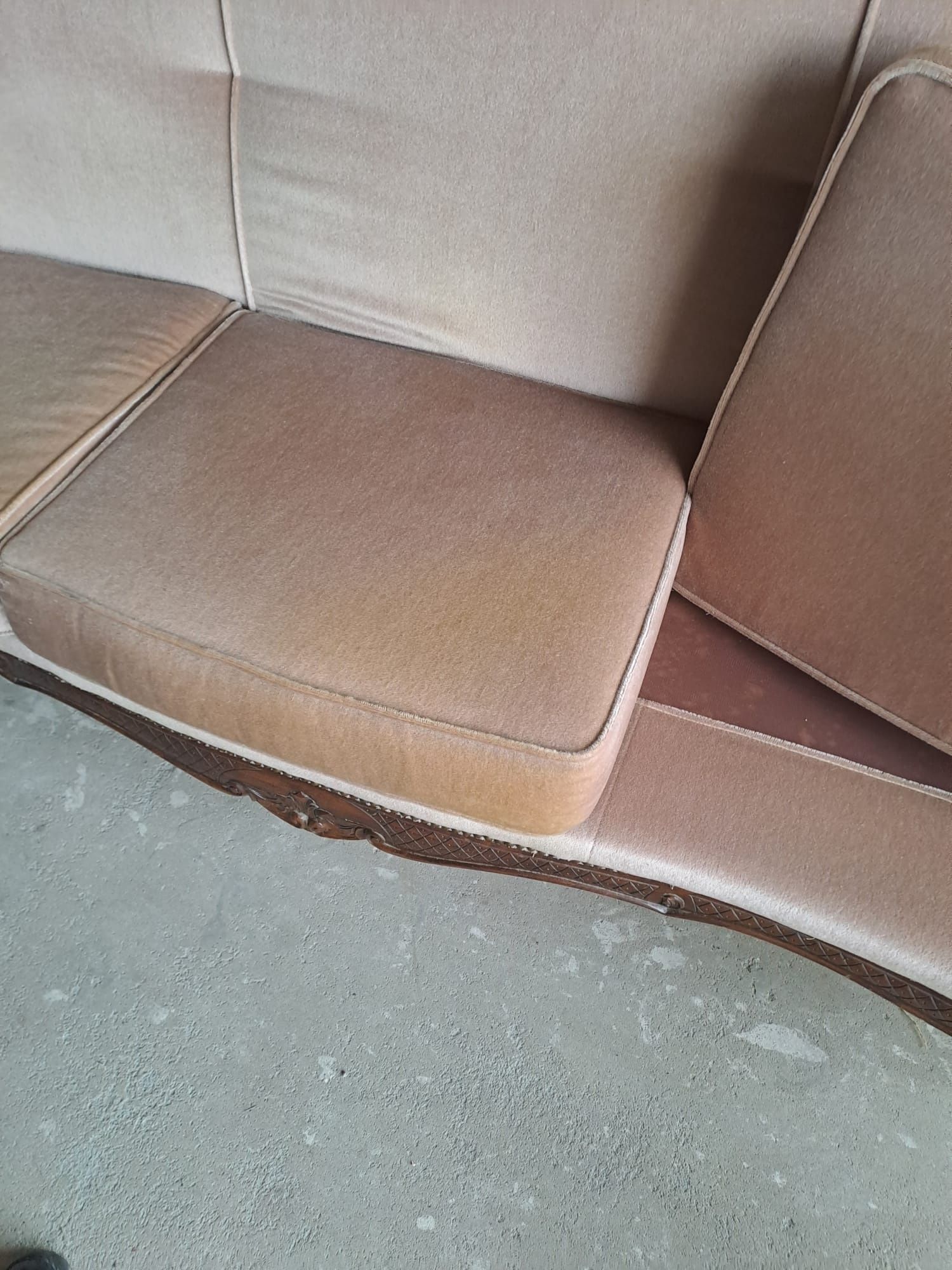 Sofa w stylu ludwikowskim fotele komplet wypoczynkowy
