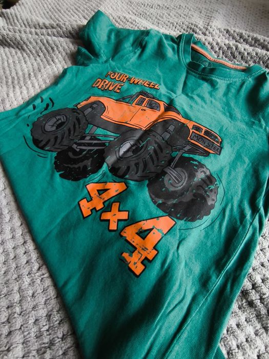 Koszulka T-shirt Monster Truck 134 cm 4X4