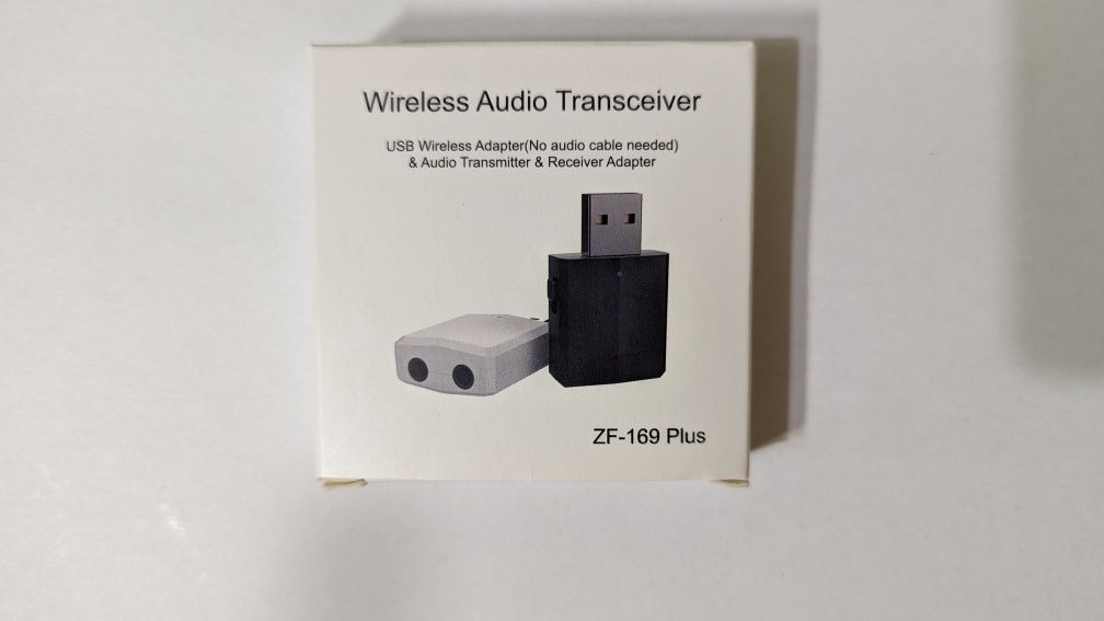 Bluetooth wireless audio transceiver адаптер aux,  in out для авто