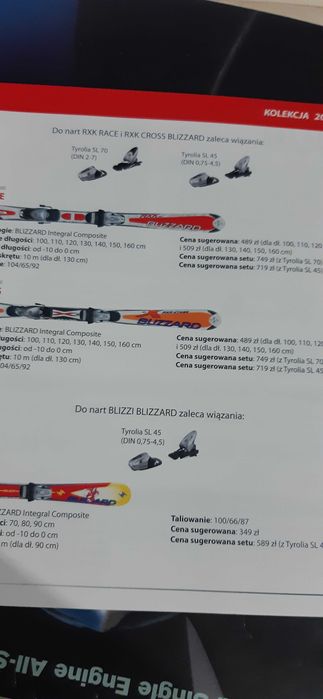 stary katalog sprzętu narciarskiego Blizzard 2004/2005
