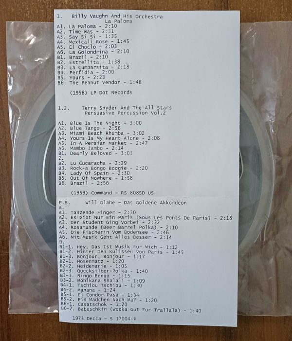 Лента магнитная "Свема" с записью