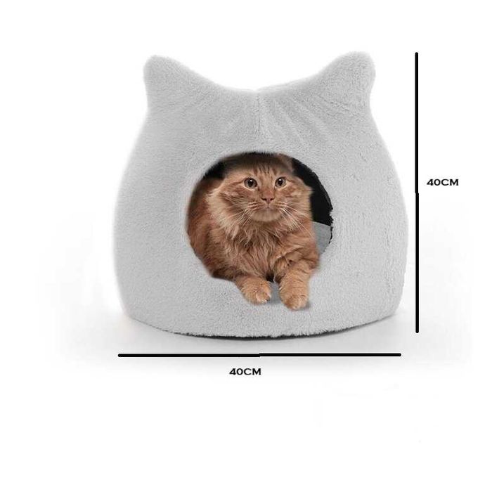 Igloo/Cama Anti Stress Cinzento para gatos