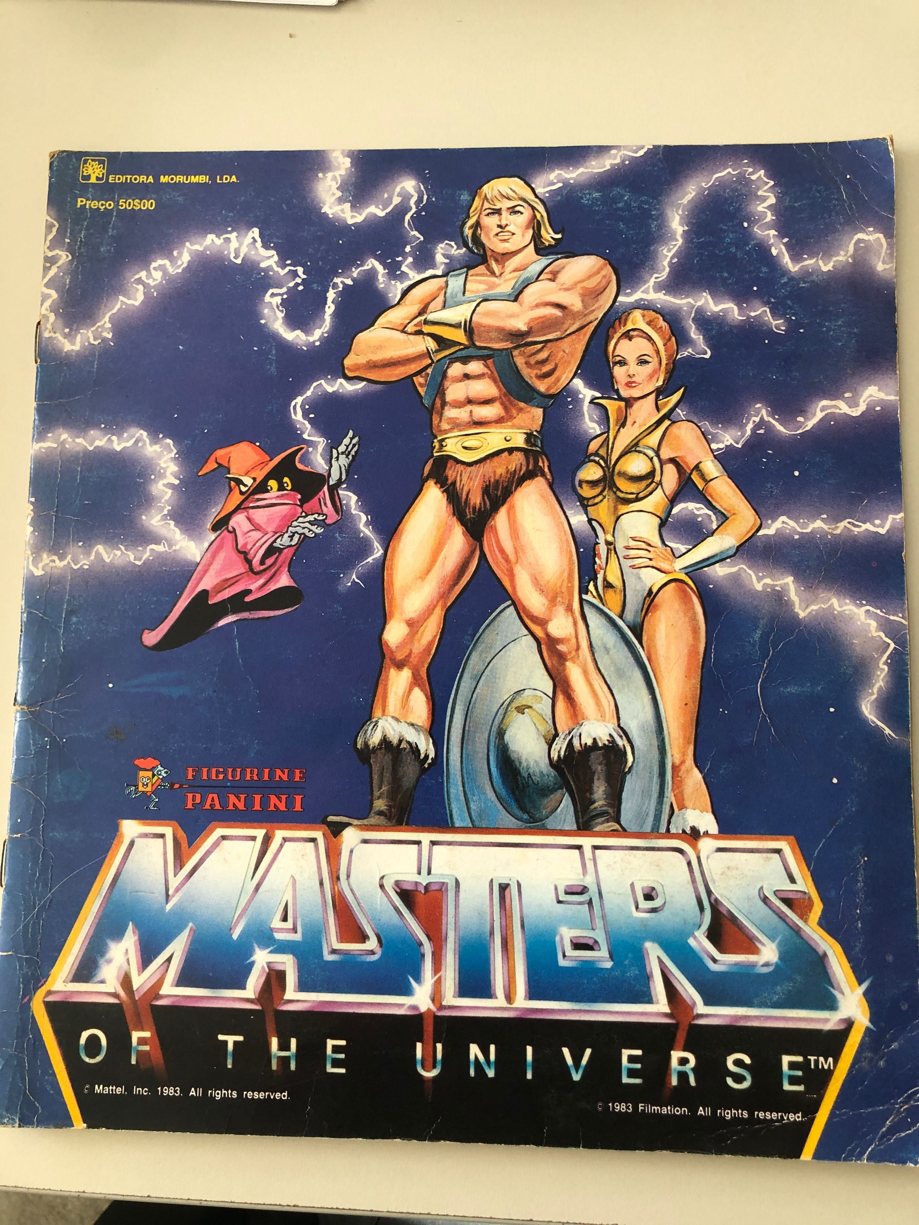 Caderneta Masters of the Universe completa