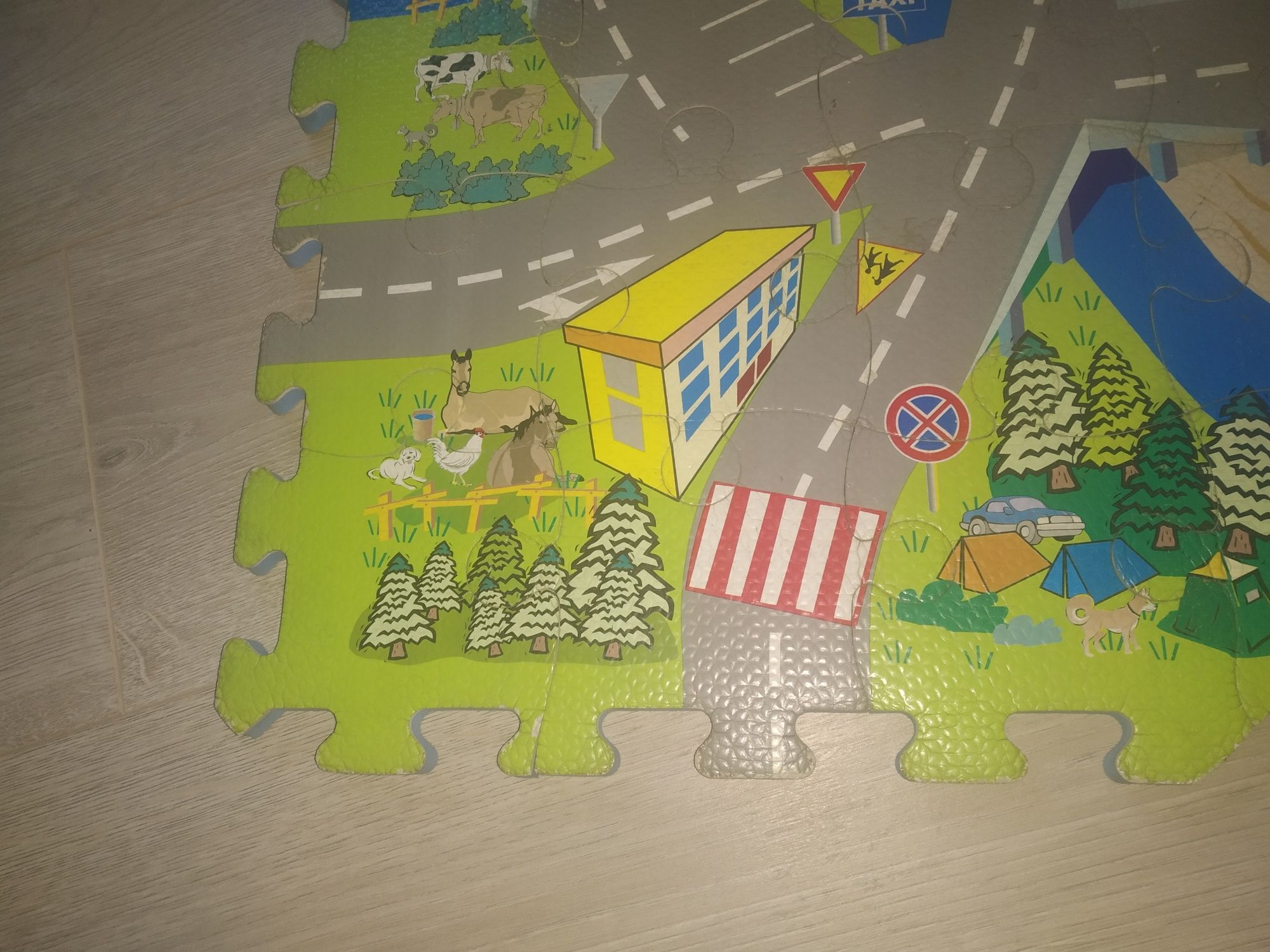 Grube puzzle piankowe 54 elementów