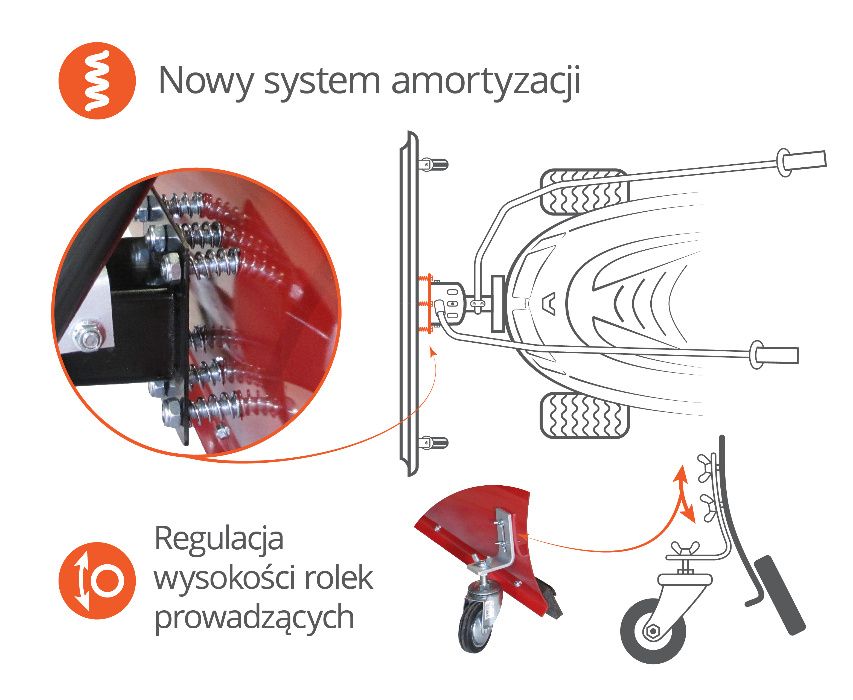 Pług śnieżny do śniegu traktorek kosiarka quad PRODUCENT
