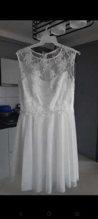 Sukienka tiulowa biała xl