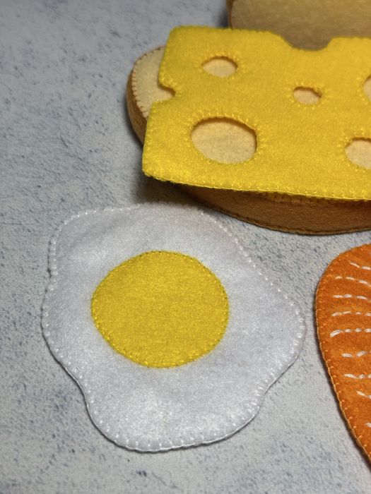 Сендвіч з фетру,Хот дог з фетру,Фетрові овочі і фрукти