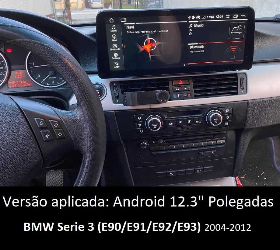 Rádio 2DIN • BMW Serie 5 E60 E61 • Serie 3 (E90) Android • 520d 525d