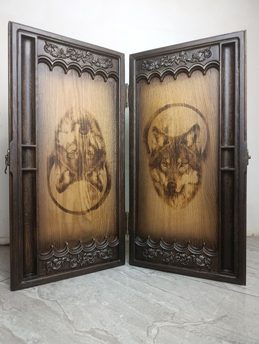 Нові нарди з натурального дуба 30х60х10см