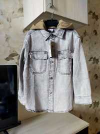 джинсова сорочка вітровка рубашка куртка 116 см Zara