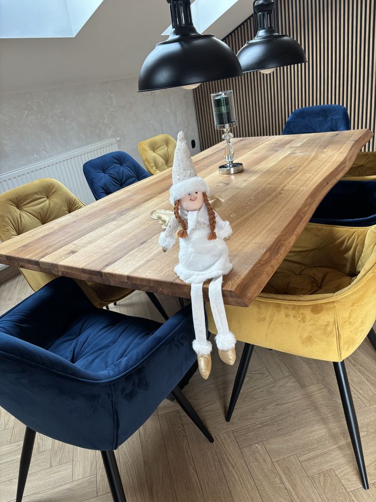 Stół dębowy LOFT 180x100 + dostawki 2x40 łóżko stół z dostawkami