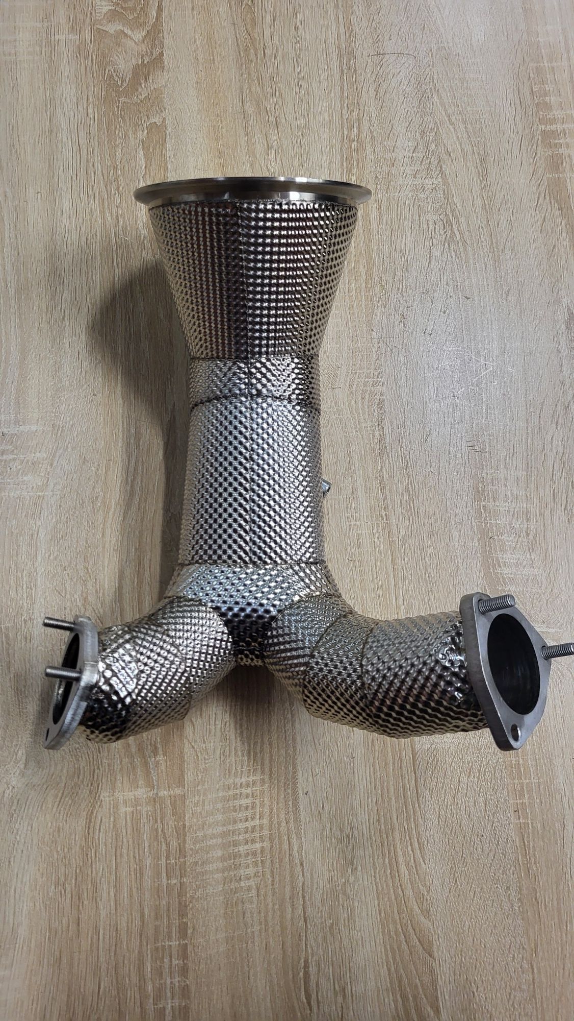 Даунпайп AUDI S4 S5 B9 F5 3.0T Downpipe HEAT SHIELD